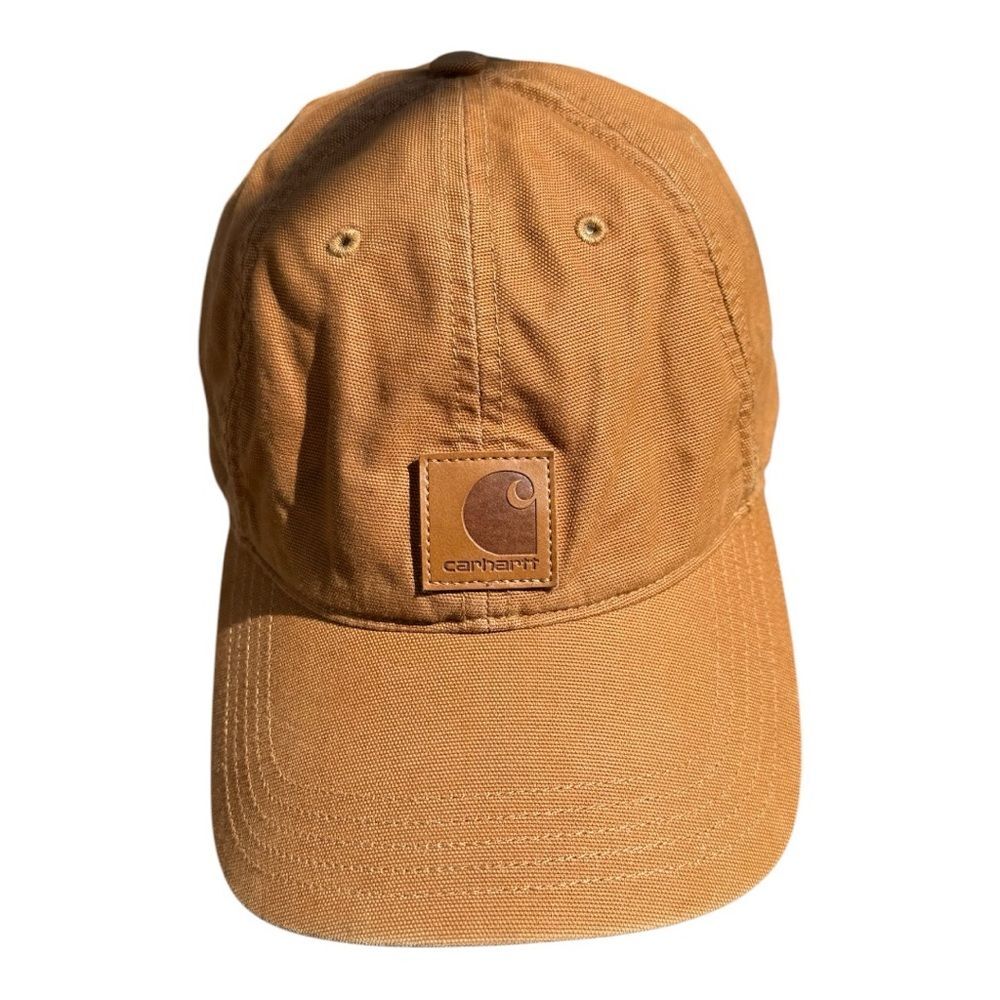 Carhartt Tan Velcro Baseball Cap one size fits all